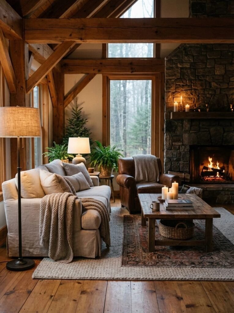 rustic living room decor