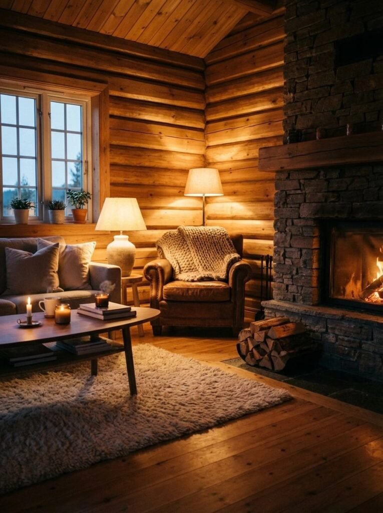 rustic cabin living room ideas